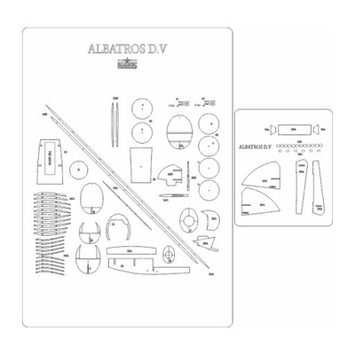 Szkielet do samolotu Albatros D.V - MPModel 101