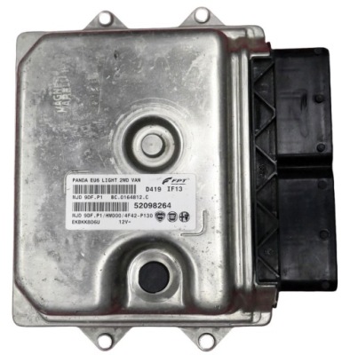 Блок керування двигуна fiat panda 1.3 mjd9df.p1 52098264 + програмування фото №1
