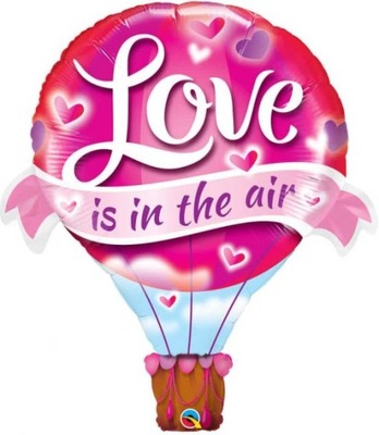 Balon Love is in the air na Walentynki 107 cm !