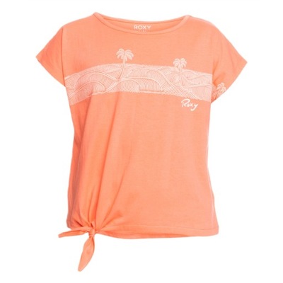 Koszulka ROXY bawełna dziecięca t-shirt pomarańczowa bluzka 4 lat