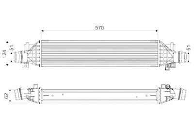 VALEO INTERCOOLER SIN DE VÁLVULA AGR OPEL MOKKA MOKKA X 1.4 1.4LPG 06.12-  