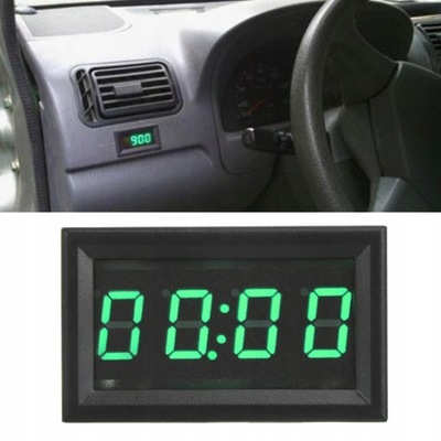 ELEKTRONICZNY DIGITAL RELOJ AUTO DIODO LUMINOSO LED  