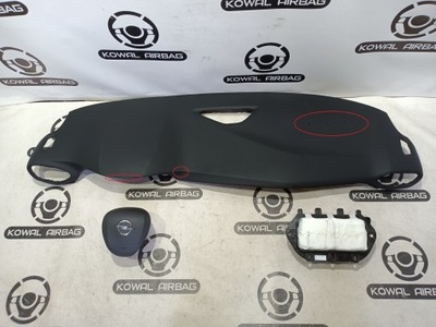 Opel crossland приборная панель консоль - накладка подушка безопасности подушки безопасности ремни оригинал фото №1