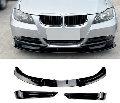 BRIDA PARTE DELANTERA DE PARAGOLPES BMW E90 E91 2005-2008 SPLITTER NEGRO LUSTRE  