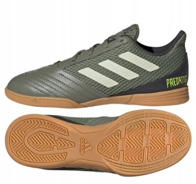 Dziecięce buty halowe na wf Adidas Predator 19.4 zielony 30,5