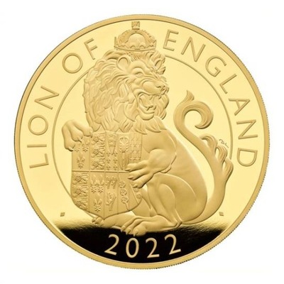 The Royal Tudor Beasts:Lion of England 5ozAu Proof