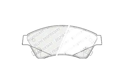 Delphi гальмівні колодки гальмівні chevrolet aveo хетчбек 1 фото №1