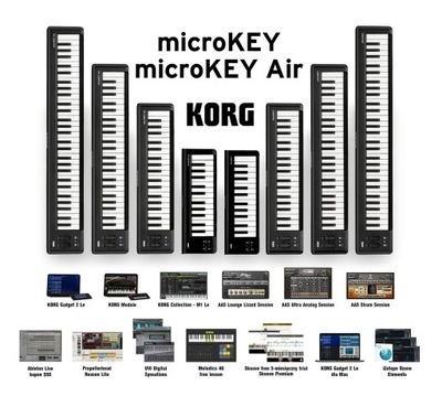 KORG MICROKEY AIR 49 klawiatura sterująca MIDI blu