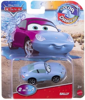 Auto Zmieniające Kolor Disney Cars Sally Mattel HDM99