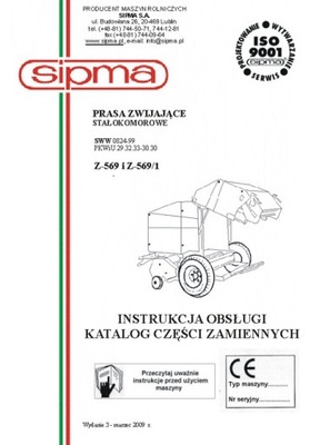 SIPMA Z-569, Z-569/1 instrukcja/katalog (2009) 