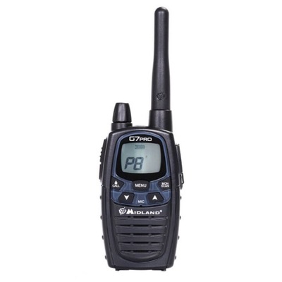 Radiotelefon Krótkofalówka Walkie-talkie Midland G7 Pro PMR - czarny