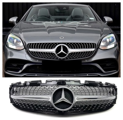 РЕШЁТКА MERCEDES SLC R172 16-19 AMG DIAMOND РЕШЁТКА