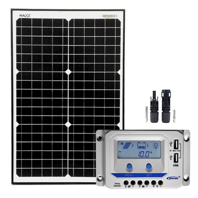 Panel słoneczny 30W + regulator ładowania 5A