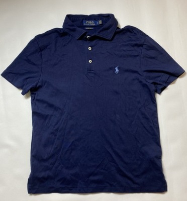 Ralph Lauren ORYGINALNE GRANATOWE POLO T SHIRT /S