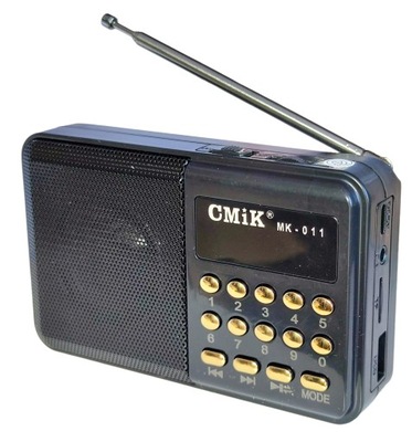 RADIO PRZNOŚNE MK-011 WYŚWIETLACZ, USB, AKU BL-5C