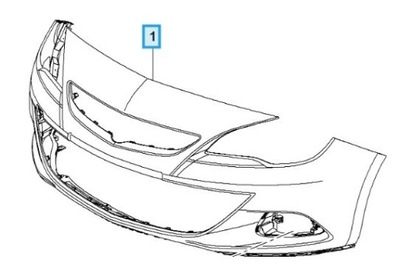 13351919 БАМПЕР ПЕРЕДНИЙ ОРИГИНАЛ OE OPEL ASTRA J P10 2010 - 2020