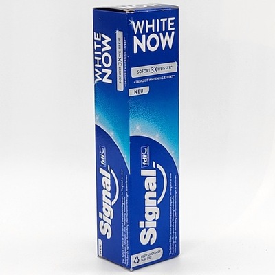 SIGNAL WHITE NOW pasta do zębów wybielająca 75 ml z NIEMIEC