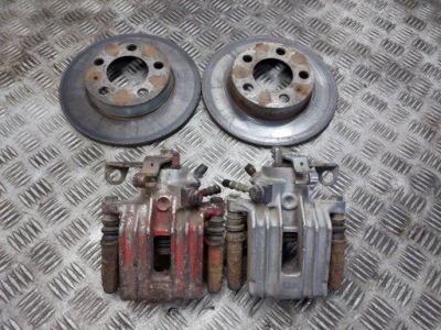 Гальмівні диски гальмівні задня + супорти seat toledo ii leon i golf iv octavia i фото №1