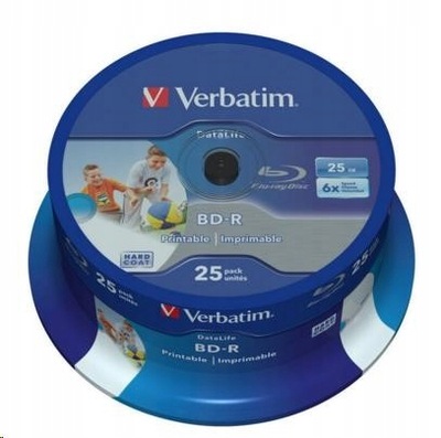 VERBATIM płyty BLU-RAY 6x BD-R 25GB 25szt. NADRUKU