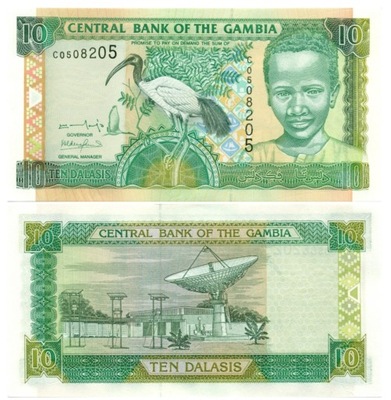 GAMBIA 10 DALASIS 2001-2005 P-21a UNC