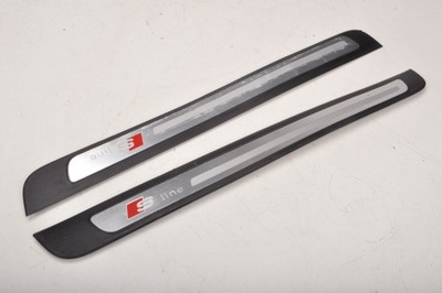 Audi a4 b8 накладки порогові перед s-line 8k0853373 фото №1