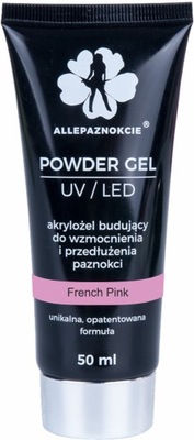 Akrylożel budujący Powder Gel French Pink Róż 50 ml