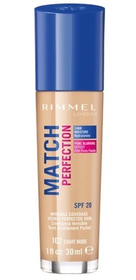 RIMMEL MATCH PERFECTION SPF Podkład 102 Nude Light