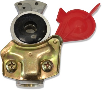 CONNECTION PNEUMATIC RED M22 TWARDE WITHOUT VALVE  