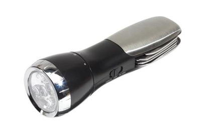 Latarka LED wielofunkcyjna multitool otwieracz