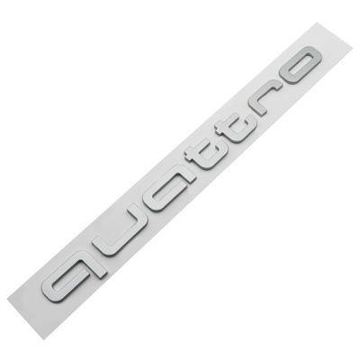 STICKER PLASTIC ON REAR QUATTRO FOR AUDI A6 S4 S5 S6 S7 Q3 Q5 Q7 29X2.6CM  