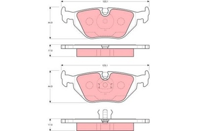 КОЛОДКИ HAM. BMW T. 3/Z3 (E36) 1,6-3,0 91-03