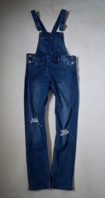 H&M Spodnie Ogrodniczki Jeans 140cm 9-10lat