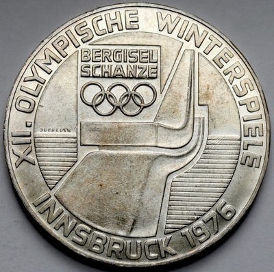 1898. Austria, 100 szylingów 1976 Innsbruck