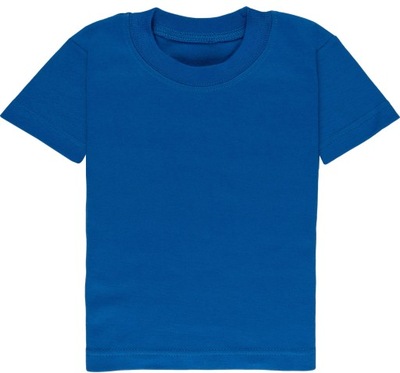 Koszulka dziecięca niebieska T-shirt bawełna