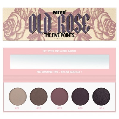 MIYO The Five Points paleta cieni do powiek Old Rose 6.5g