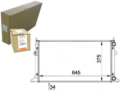 РАДИАТОР ДВИГАТЕЛЯ BEHR HELLA 7M0121253B 95VW8005AB