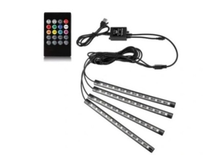 BELT 48 LED RGB USB Z PILOTEM ILLUMINATION INTERIOR AUTO CABINS CAR  