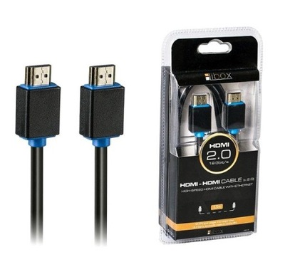 Kabel HDMI-HDMI 3m 4K, 2.0, ethernet LB0136