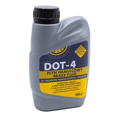 Płyn hamulcowy DOT-4 0,5l Organika