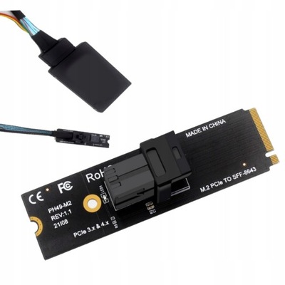 KARTA ADAPTER M.2 PCIE 4.0 DO SFF8643 U2 ADAPTER M.2