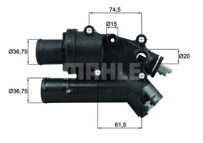 MAHLE TH 46 83 Termostat, środek chłodzący