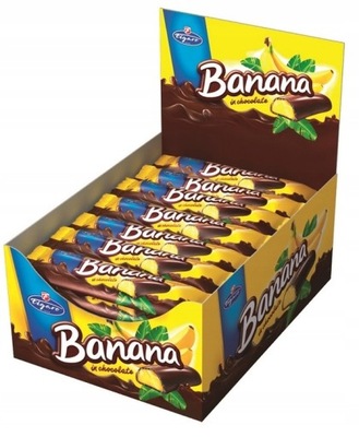 35x Baton banan w czekoladzie banana 25 g Figaro