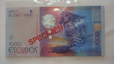 Capo Verde Portugalia 1000 escudos SPECIMEM