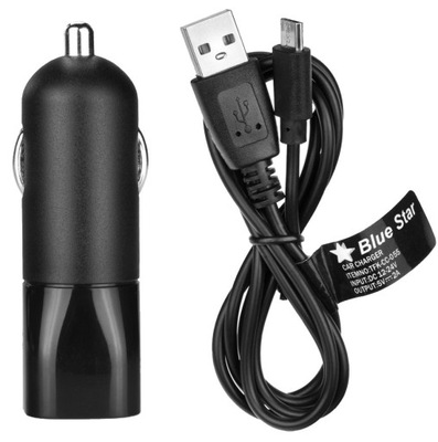 Ładowarka samochodowa Micro USB 1A + KABEL