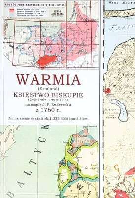 Mapa Warmia Księstwo Biskupie z 1760 r. reedycja