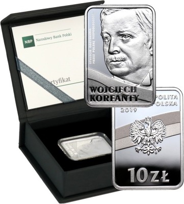 III RP, 10 złotych 2019, Wojciech Korfanty