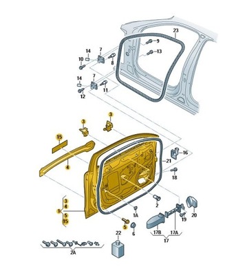 DE PUERTA PARTE DELANTERA DERECHA AUDI A4 B8 8K0831052J  