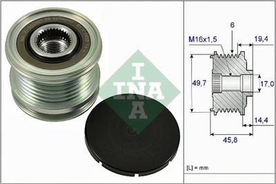 WHEEL PULLEY ELECTRIC GENERATOR DB 535016810  