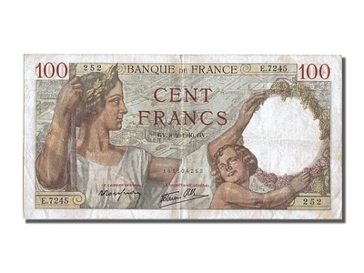 Banknot, Francja, 100 Francs, Sully, 1940, 1940-02