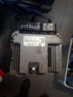 Блок управления бортовой компьютер skoda octavia ii 1.6 fsi 0261s02018 06f906056r фото №1